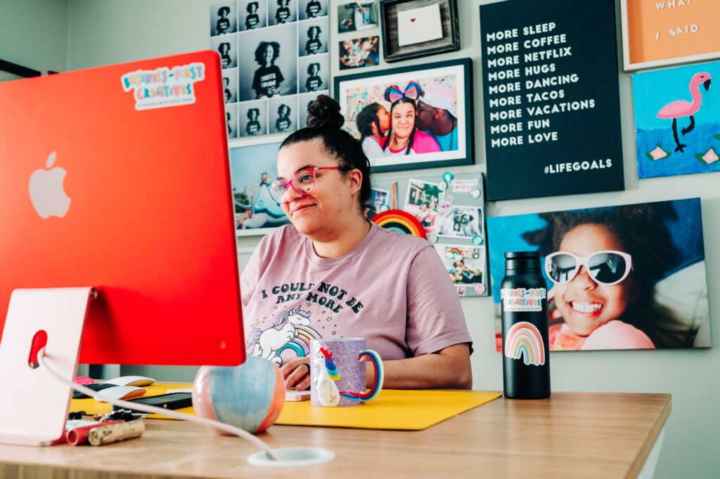 business educator teaching photographer gallery delivery